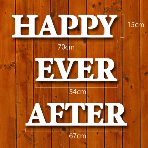 イニシャルプロップス【HAPPY EVER AFTER】7mm厚 WL004 