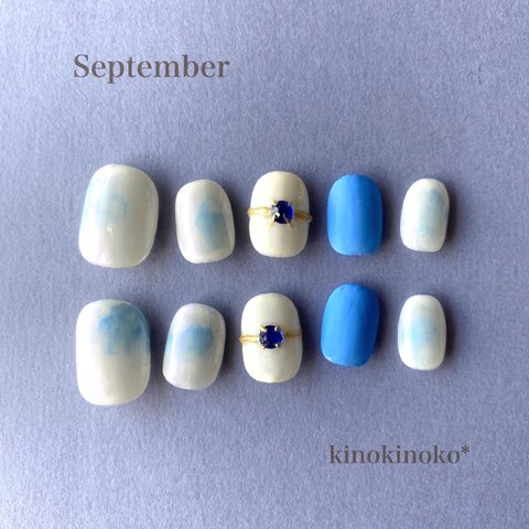 誕生石カラーnail〈9月〉