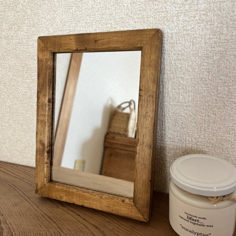 木製の鏡