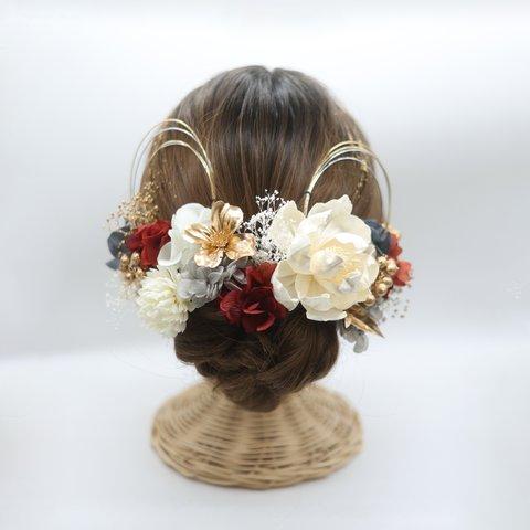 headdress／white mix color