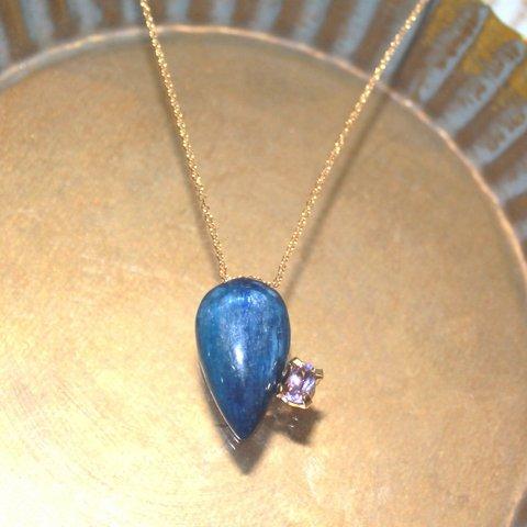 k18gp- special - Blue Kyanite Necklace