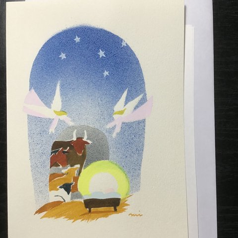 クリスマスカード(天使)