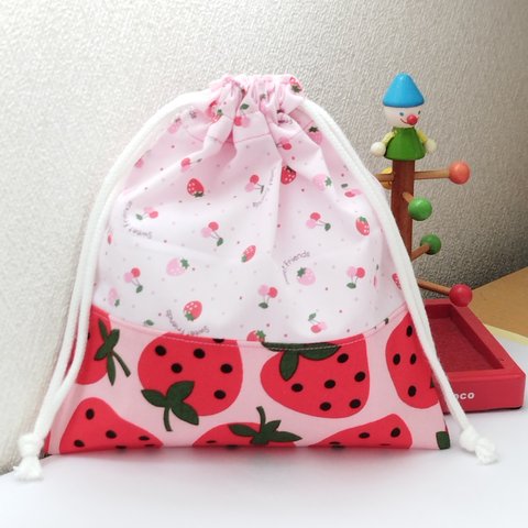 🍓いちご、コップ袋8（マチなし）