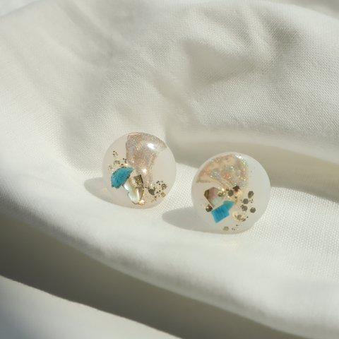 beachblue/mediumイヤリング/ピアス