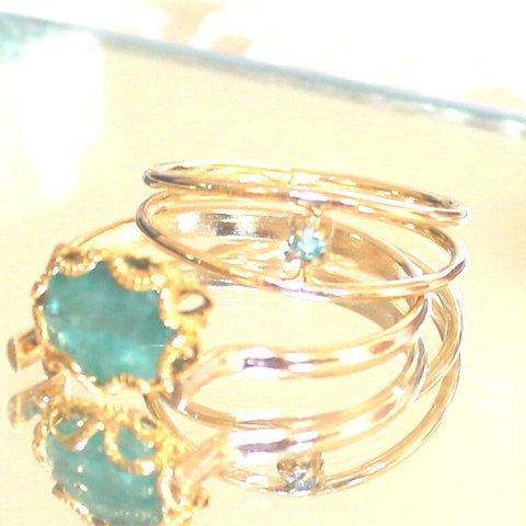 ☆2set☆ grandidierite ring okaidoku