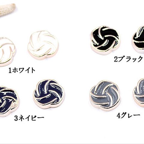 A1900_1   30個  デコパーツ フラワー 16×17mm アクリル エポ付  3X【10ヶ】