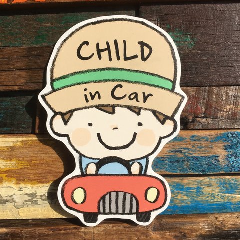 CHILD in Carマグネットステッカー(くるま)