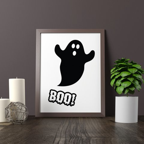 ハロウィンポスター BOO!　【限定2枚セット】