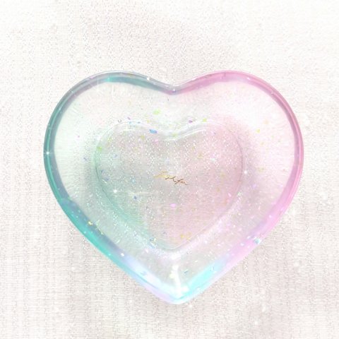 [1点のみ]レジン アクセサリートレー 小物入れ ひな祭りカラー