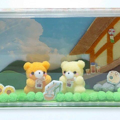 くまちゃんの夏休み🐻🍉～流しそうめん～★pon pon Friends★    