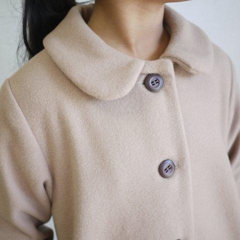 ＹＯＮＥ　型紙子供用ウールコートの型紙　子供服　パターン　ジャケット　ポケット付き　ベージュ　