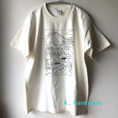 SALE＆送料無料！山梨Tシャツ　アイボリー