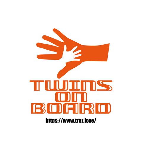 全10色 TWINS ON BOARD 親子 HAND ステッカー 