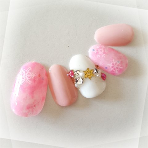 Snow🎀Nail Pink