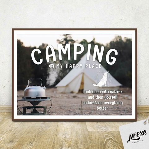 そうだキャンプに行こう、キャンピングポスター