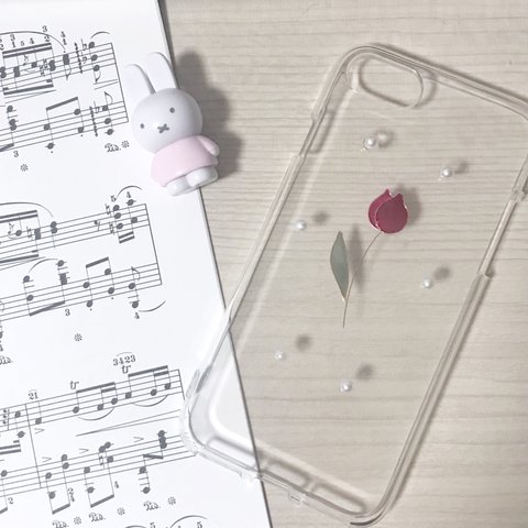 スマホケース iPhoneケース チューリップ