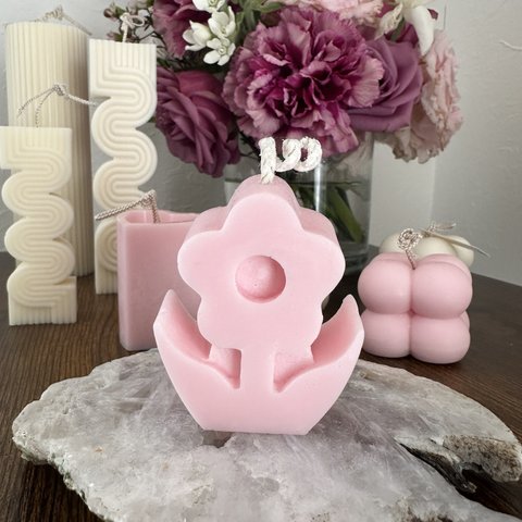 【Pink】 Daisy Candle