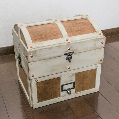 宝箱収納BOXミニ　ミラー付き