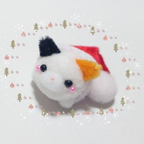 ✨🎄ﾎﾟﾝﾎﾟﾝXmas🎅✨サンタ帽inキャット(三毛猫)🐱★pon pon Friends★