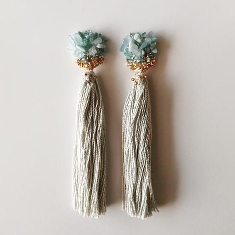 ns+long tassel＊【Aquamarine / Apatite / Amazonite / Larimar】＊