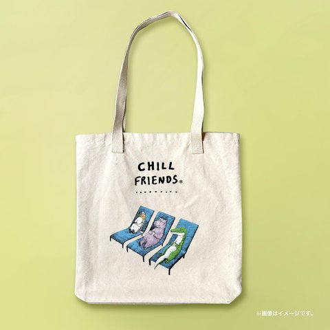 「CHILL FRIENDS」 アーバントートバッグ/送料無料