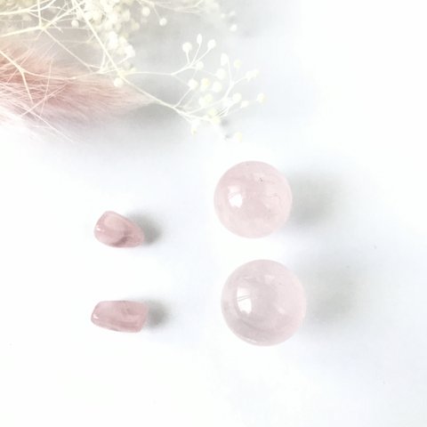【2ペアセット】ピンク天然石 マグネット