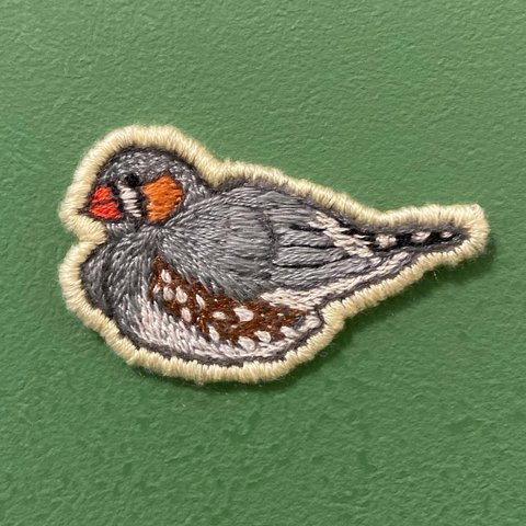 キンカチョウ🕊刺繍