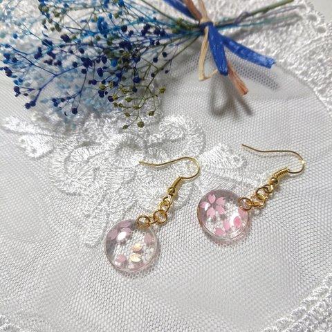 ✩.*˚桜のゆらゆらピアス✩.*˚