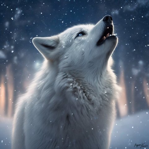 『白狼の冬2』ポストカード