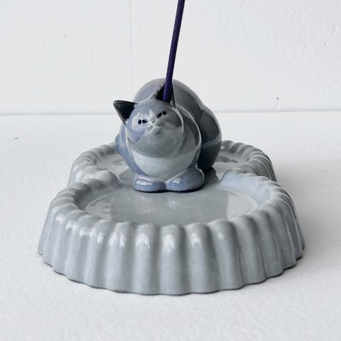 ハチincense holder setネコ