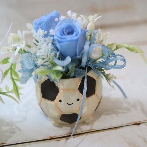 スポーツシリーズ【サッカーボール】　母の日　花咲く球技　蹴球　504