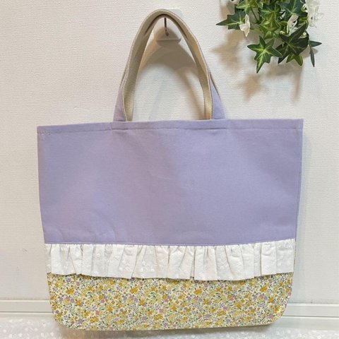 272.セール　レッスンバッグ　ハンドメイド　花柄