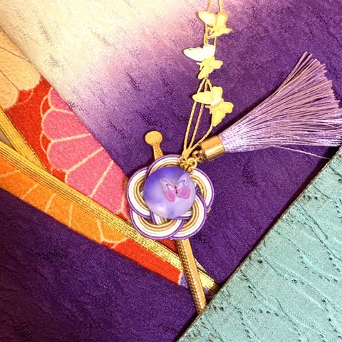江戸紫と蝶々