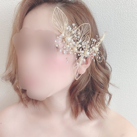 GH-2 ヘッドドレス 結婚式 ブライダルヘア ヘアメイク セット パーティーアクセ