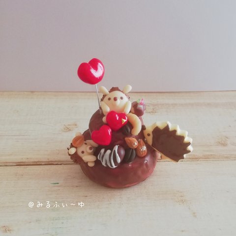 バレンタインチョコレートケーキ(ハート)