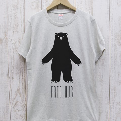 FREE HUG　クロクマ（オートミール） / R014-T-OA