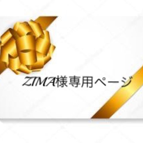 ZIMA様専用ページ
