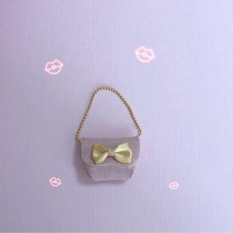 ピンクマスタード🎀リボンバック