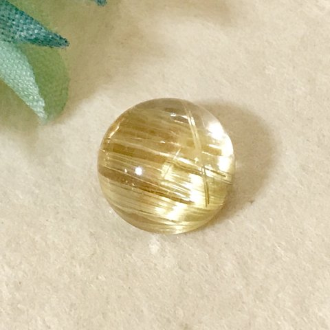 ルチル・クォーツ＊ラウンド・カボション・カット＊8.2mm