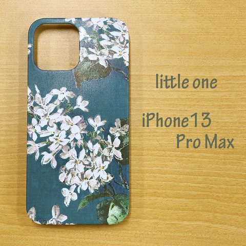 【リバティ生地】アーカイブ・ライラックブルーiPhone13ProMax