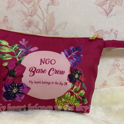 【Sale】NGO BASE CREW飛行機ポーチ