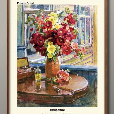 1-9655■A3アートポスター『花の香りシリーズ　花　フラワー』絵画/イラスト/デザイン/上級マット紙採用