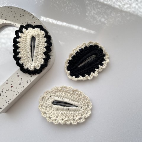 lace  hair snap clip