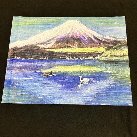 黒Tシャツ　そうだ富士山に行くにゃ