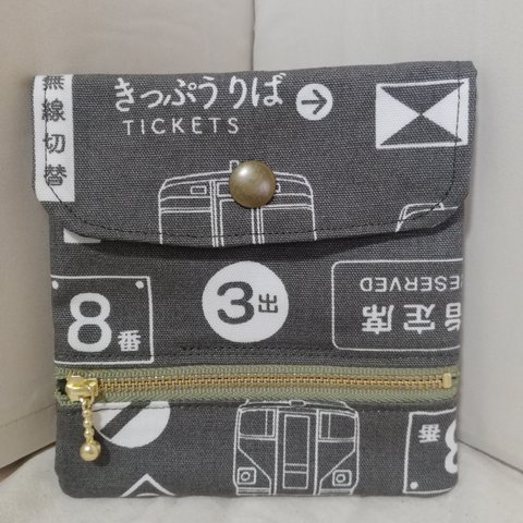 電車好きのコインスルー財布