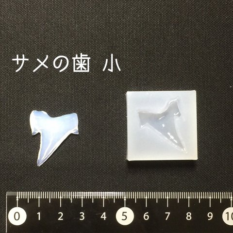 シリコンモールド サメの歯 小 立体モールド