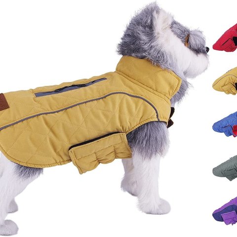 犬服 冬 ベスト ダウン 犬コート ドッグウェア 防寒 リバーシブル ペット服 反射ベスト服