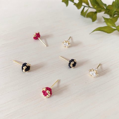 タティングレース✳︎ひと粒ピアス