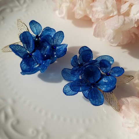 妖精の耳飾り 藍色(イヤーカフ)