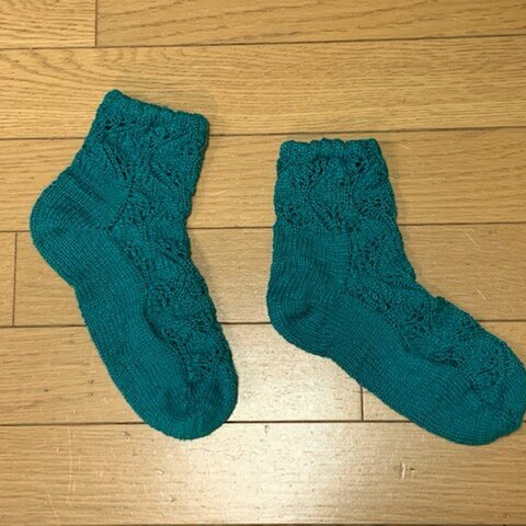 レースソックス・Chinese Lace・緑